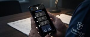 Mensajes de extorsión digital en teléfono móvil en Colombia